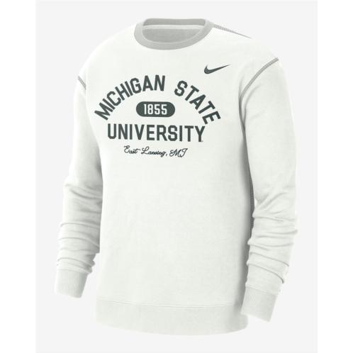 Michigan State Mens Nike College Crew-Neck Top