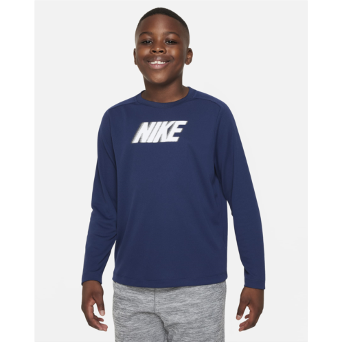Nike Dri-FIT Multi+ Big Kids (Boys) Long-Sleeve Top (Extended Size)