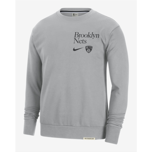 Brooklyn Nets Standard Issue Mens Nike Dri-FIT NBA Crew-Neck Sweatshirt