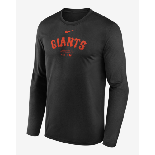 San Francisco Giants Authentic Collection Practice Mens Nike Dri-FIT MLB Long-Sleeve T-Shirt