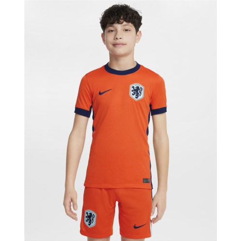Netherlands (Mens Team) 2024/25 Stadium Home Big Kids Nike Dri-FIT Soccer Replica Jersey