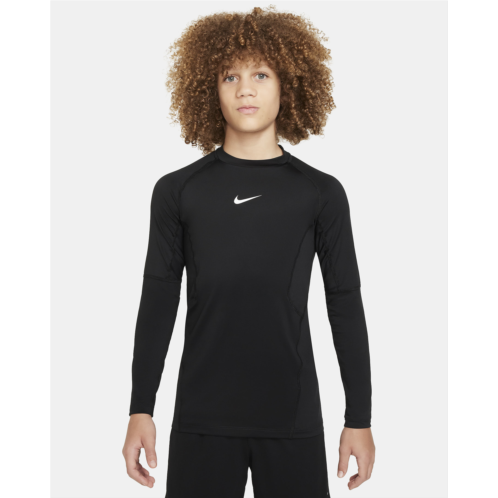 Nike Pro Big Kids (Boys) Dri-FIT Long-Sleeve Top