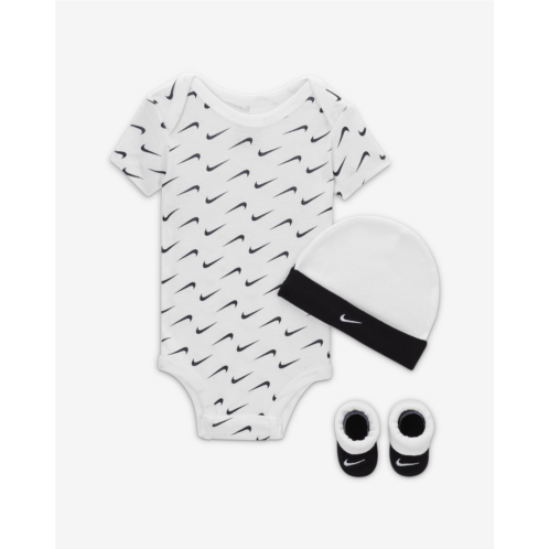 Nike Baby 3-Piece Swoosh Boxed Set Baby 3-Piece Bodysuit Set