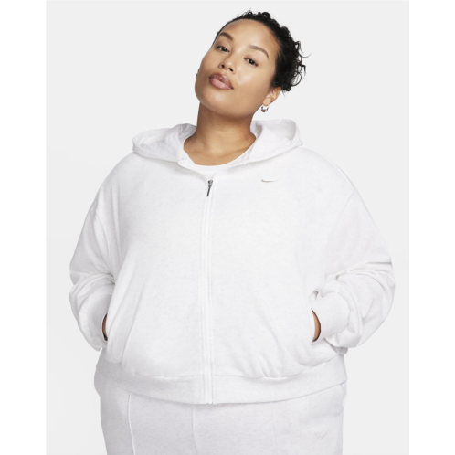 Nike Sportswear Chill Terry Womens Loose Full-Zip French Terry Hoodie (Plus Size)