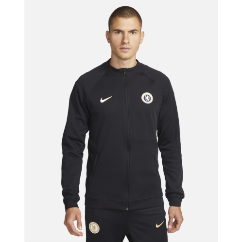 Chelsea FC Academy Pro Mens Nike Full-Zip Knit Soccer Jacket