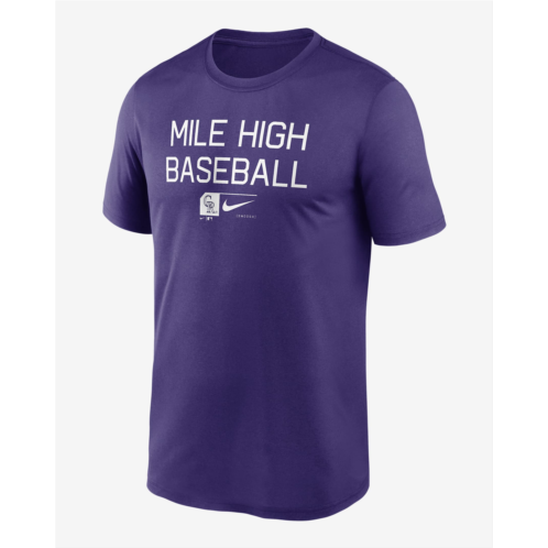 Colorado Rockies Baseball Phrase Legend Mens Nike Dri-FIT MLB T-Shirt
