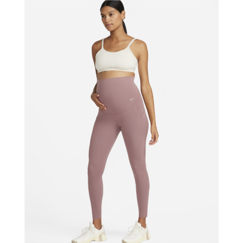 Nike Zenvy (M) Womens Gentle-Support High-Waisted 7/8 Leggings with Pockets (Maternity)