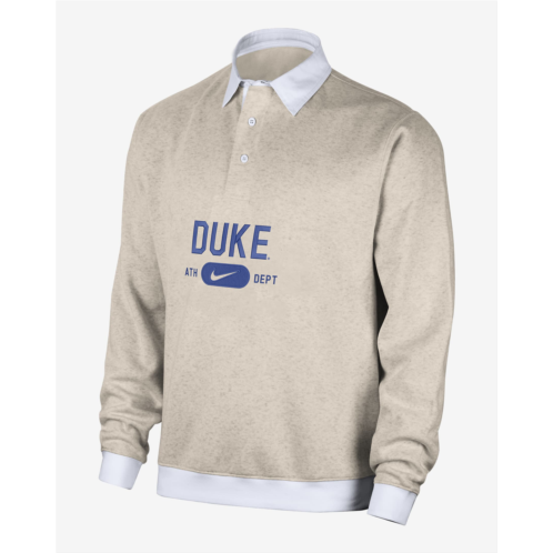Duke Club Fleece Mens Nike College Long-Sleeve Polo
