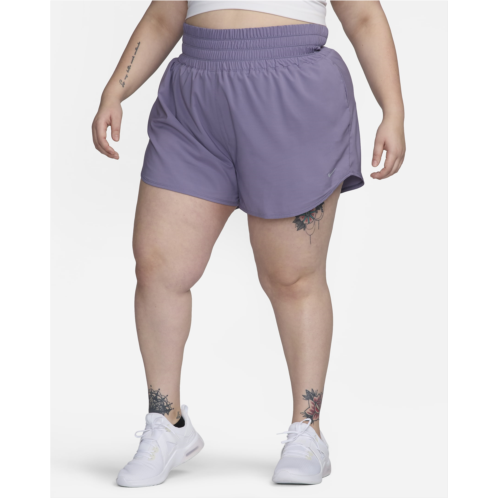 Nike Dri-FIT One Womens Ultra High-Waisted 3 Brief-Lined Shorts (Plus Size)
