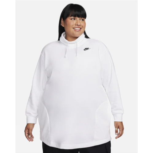 Nike Sportswear Club Fleece Womens Oversized Mock-Neck Sweatshirt (Plus Size)