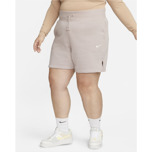 Nike Sportswear Phoenix Fleece Womens High-Waisted Loose-Fit Shorts (Plus Size)