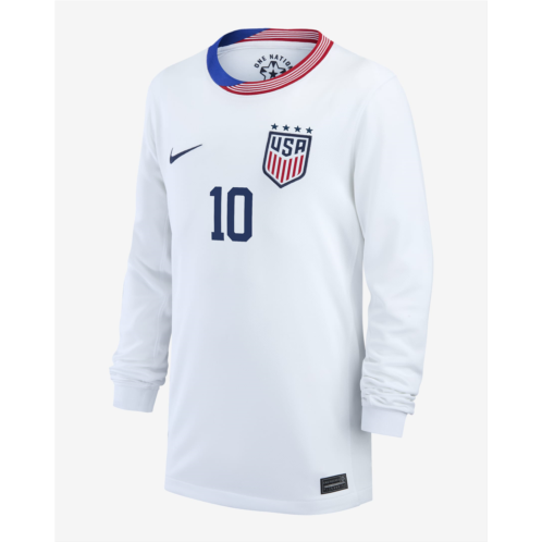 Lindsey Horan USWNT 2024 Stadium Home Big Kids Nike Dri-FIT Long-Sleeve Soccer Jersey