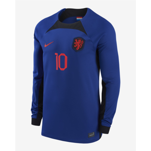 Netherlands National Team 2022/23 Stadium Away (Memphis Depay) Mens Nike Dri-FIT Long-Sleeve Soccer Jersey