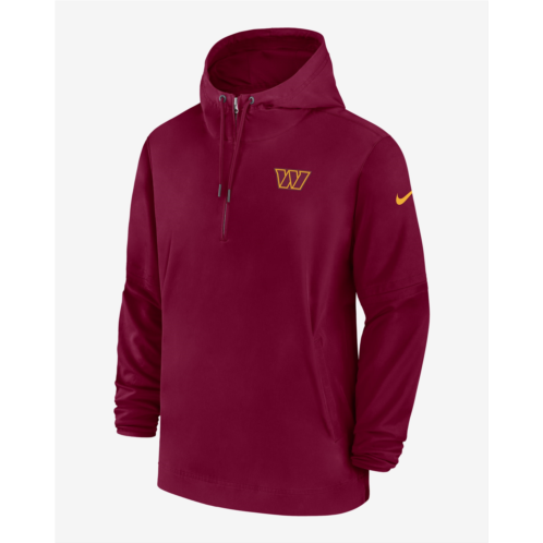 Washington Commanders Sideline Mens Nike NFL 1/2-Zip Hooded Jacket