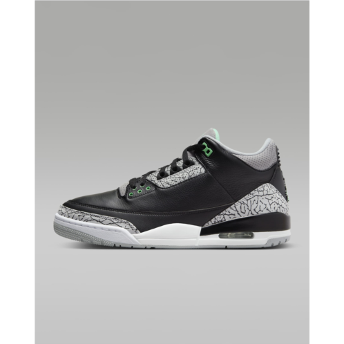 Nike Air Jordan 3 Retro Green Glow Mens Shoes