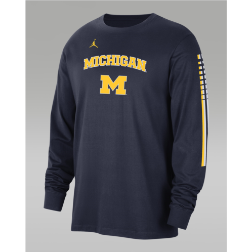 Nike Michigan Mens Jordan College Long-Sleeve T-Shirt
