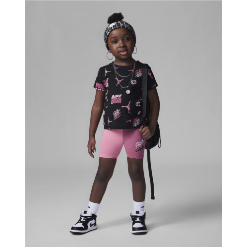 Nike Jordan Icon Play Bike Shorts Set Toddler 2-Piece Set