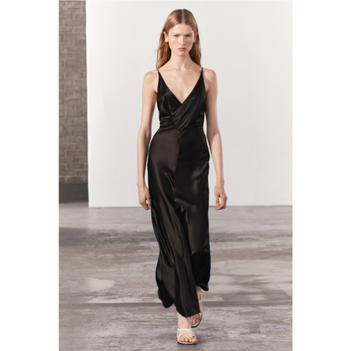 Zara SURPLICE SLIP DRESS
