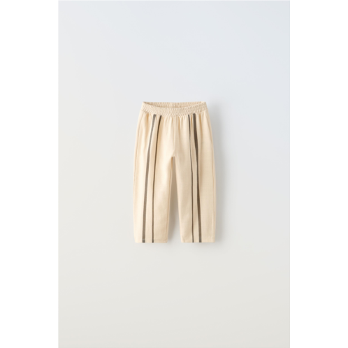 Zara COMBINATION STRIPED PANTS