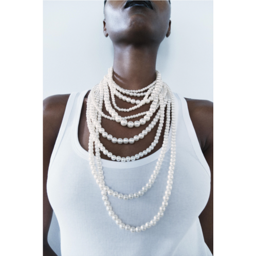 Zara PACK OF PEARL NECKLACES