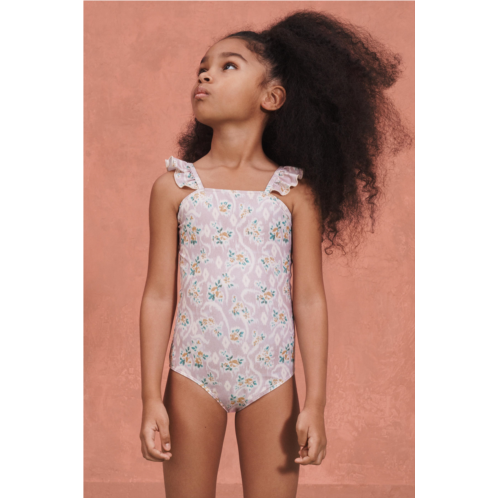 Zara RUFFLED PRINTED SWIMSUIT LIMITED EDITION