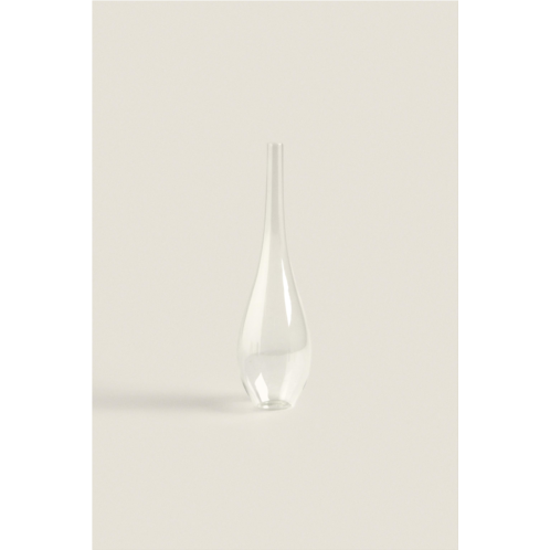 Zara TRANSPARENT GLASS VASE.