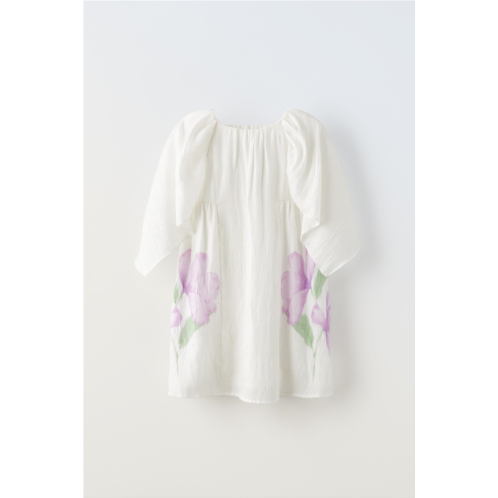 Zara SHINY FLOWER DRESS