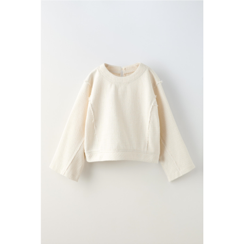 Zara SHIMMERY STRUCTURED TOP