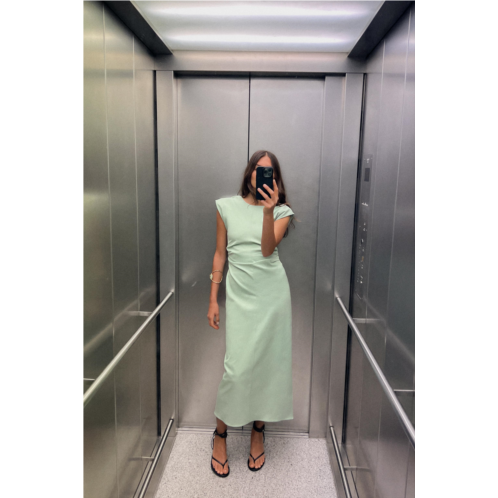 Zara RUCHED WAIST DRESS