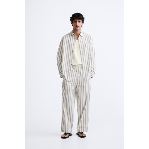 Zara RELAXED FIT STRIPED PANTS