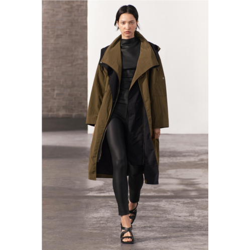 Zara LONG MIXED TRENCH ZW COLLECTION