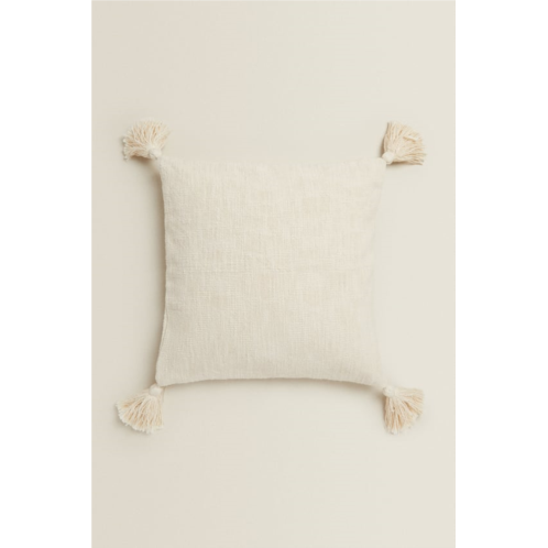 Zara THROW PILLOW COVER WITH TASSELS