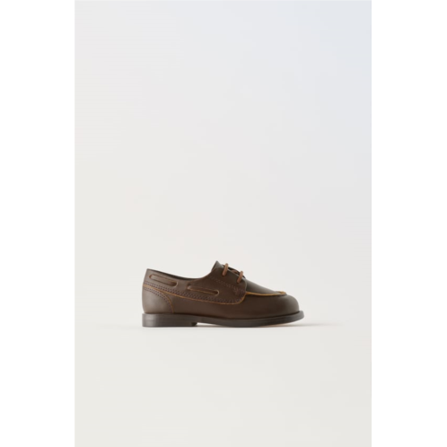 Zara LEATHER LOAFERS