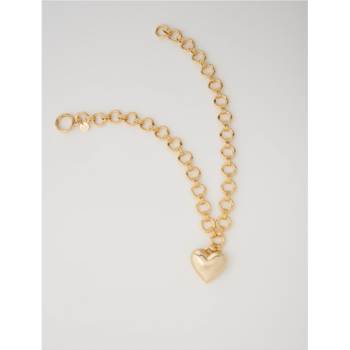 Maje Gold heart necklace