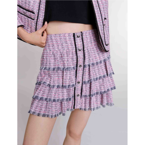 Maje Short tweed skirt