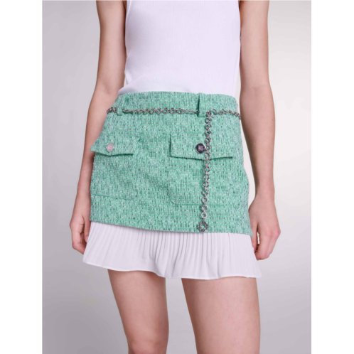 Maje Short 2-in-1 skirt