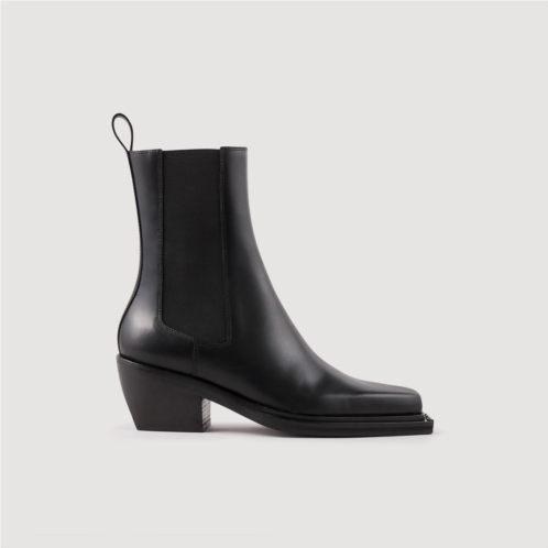 Sandro Leather ankle boots