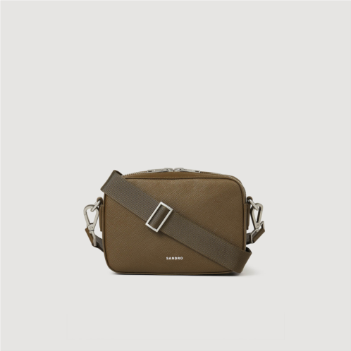 Sandro Small Saffiano Leather Bag