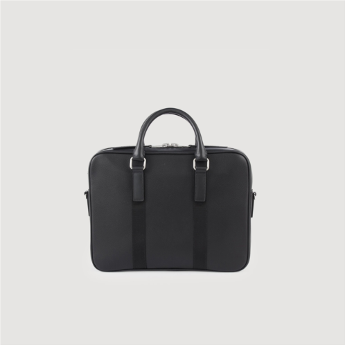 Sandro Large briefcase in coated canvas