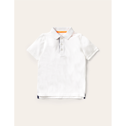 Boden Pique Polo Shirt - White