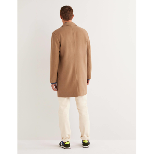 Boden Wool Overcoat - Camel