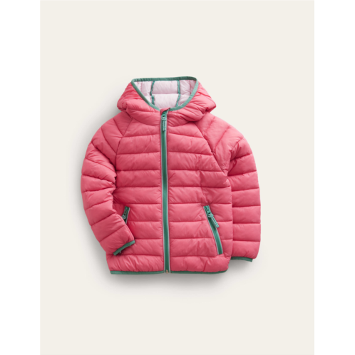 Boden Pack-away Padded Jacket - Rose Red