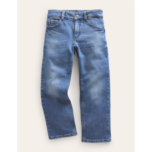 Boden Straight Jeans - Mid Wash Denim