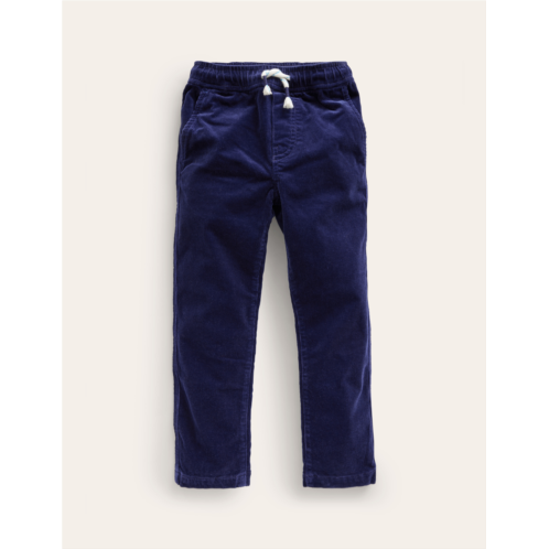Boden Slim Pull-On Pants - College Navy Cord