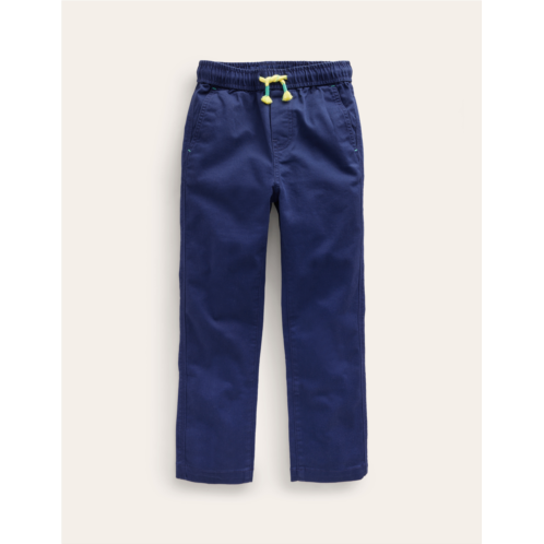Boden Slim Pull On Pants - College Navy