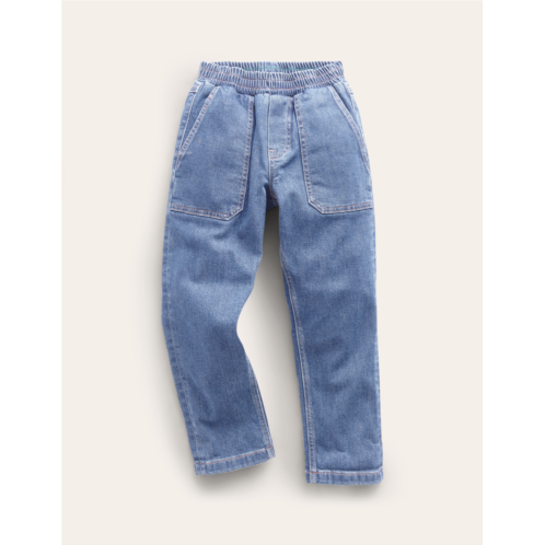 Boden Denim Pull On Jeans - Mid Wash