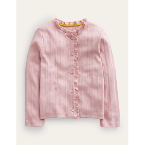 Boden Pointelle Cardigan - Vintage Pink