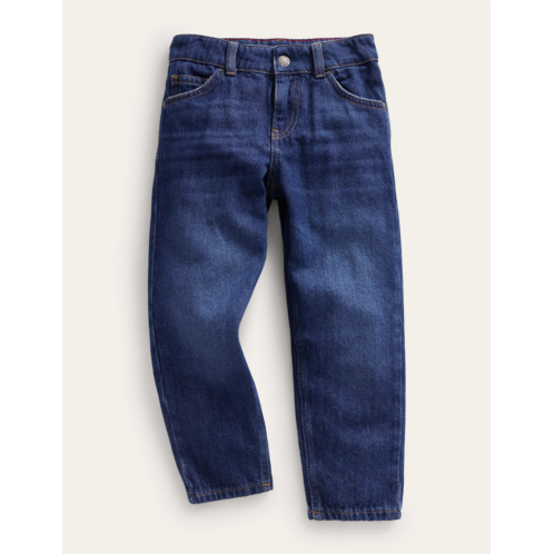 Boden Relaxed Straight-Leg Jeans - Mid Wash
