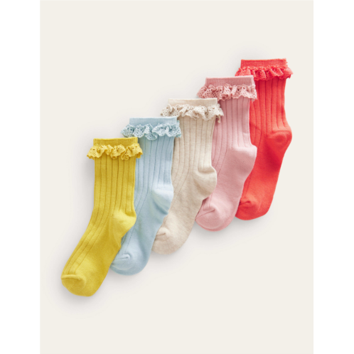Boden Frilly Socks 5 Pack - Multi