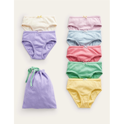 Boden 7 Pack Underwear - Multi Pointelle
